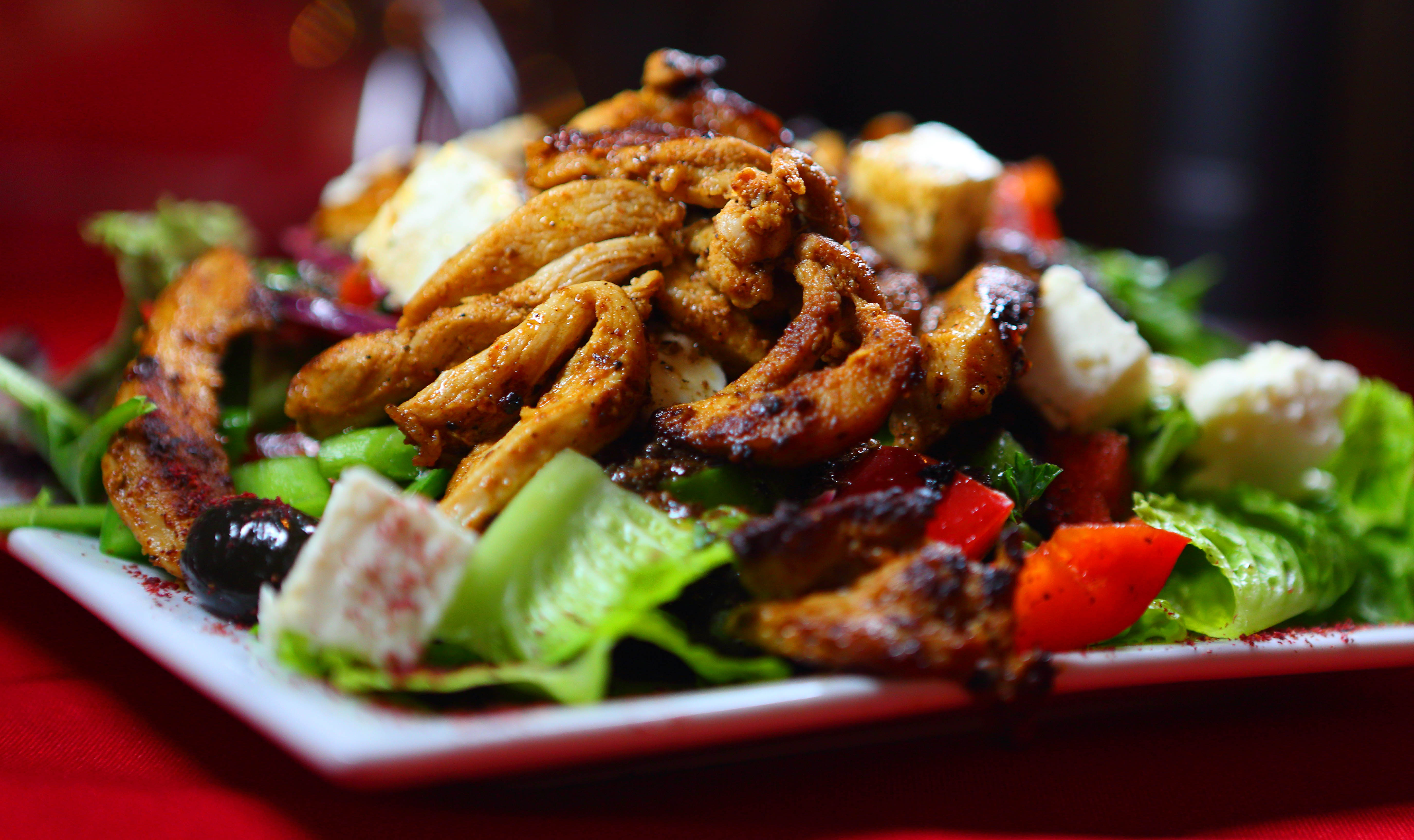 Order Greek  Dinner Salad food online from The Olives Branch store, San Juan Capistrano on bringmethat.com