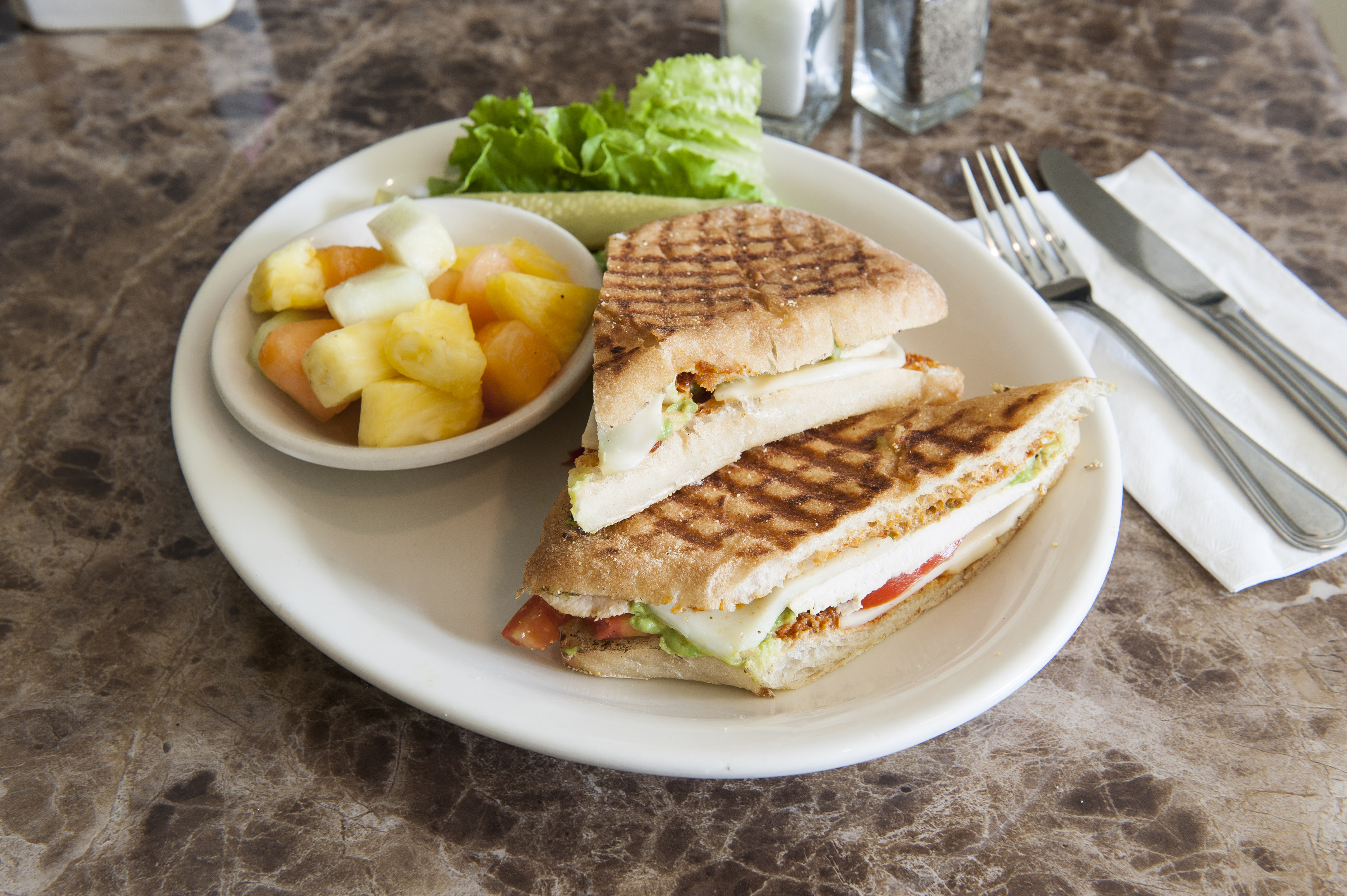 Order Napoli Chicken Panini food online from Walter Cafe store, Beverly Hills on bringmethat.com