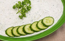 Order Cucumber Sauce - 2 ounces food online from Greek Fiesta store, Cary on bringmethat.com