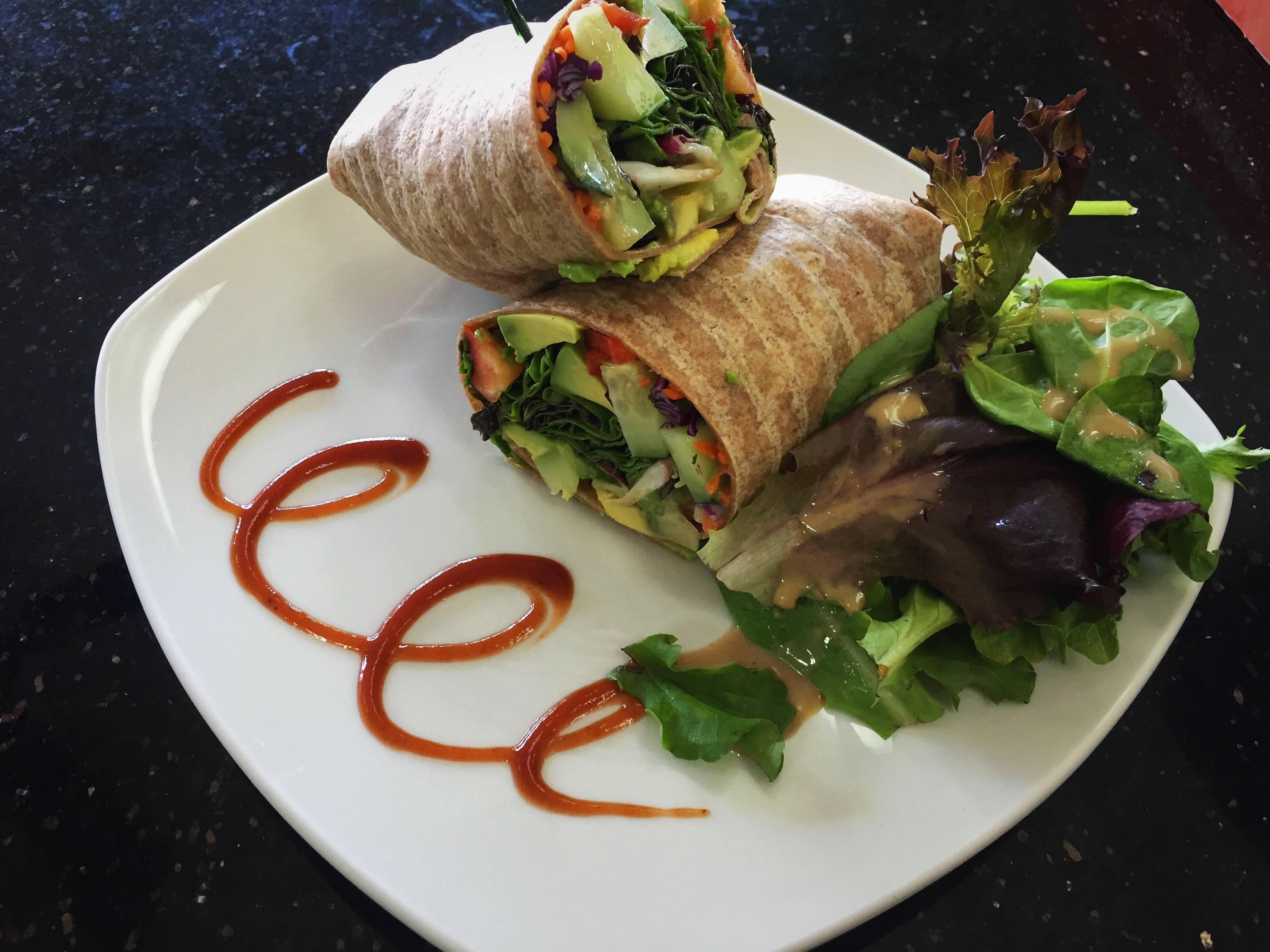 Order Avocado Star Wrap food online from Healthy Garden & Gourmet Pizza store, Collingswood on bringmethat.com