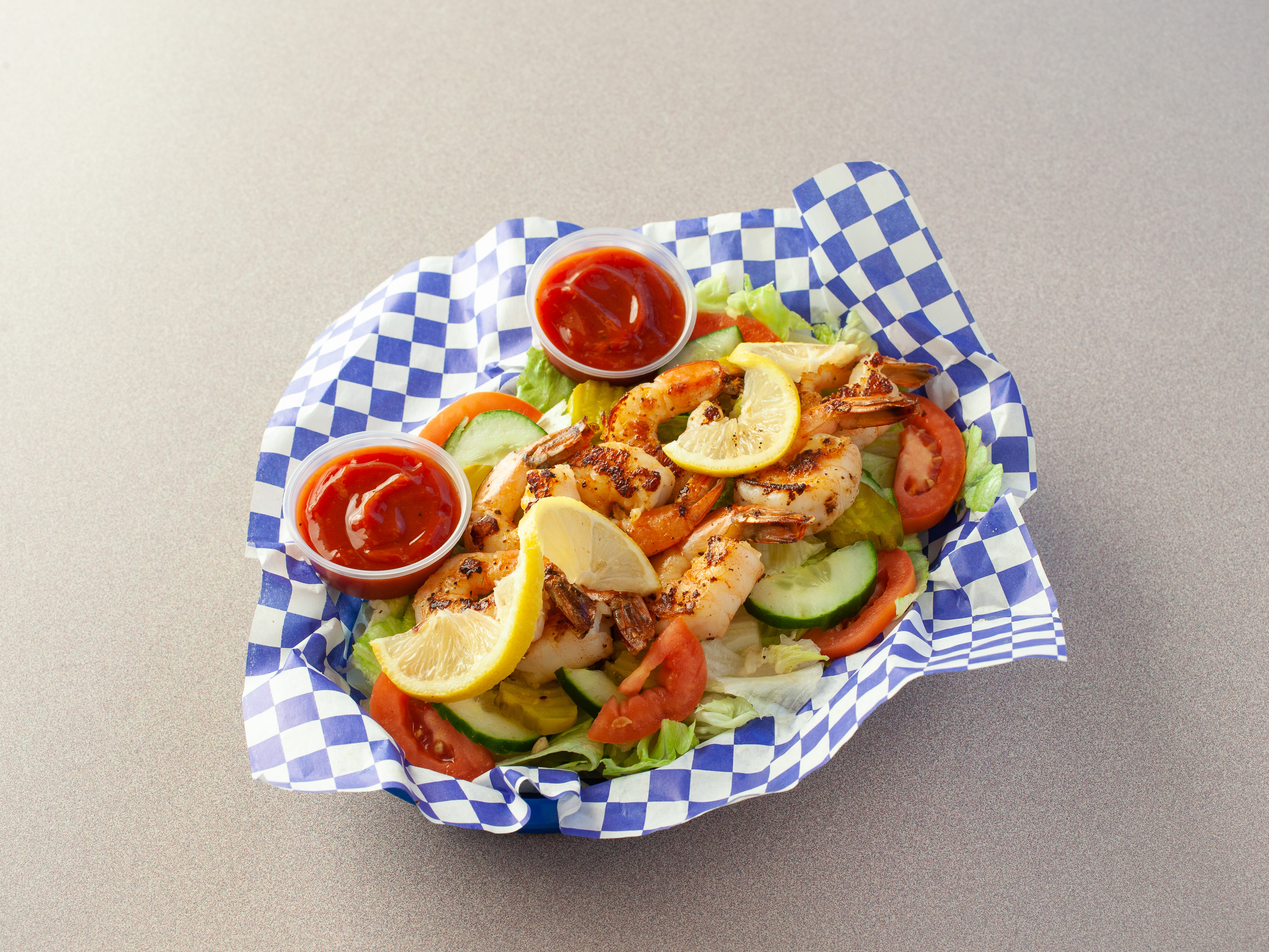 Order Jumbo Shrimp Salad food online from Sam's Southern Eatery store, Durham on bringmethat.com
