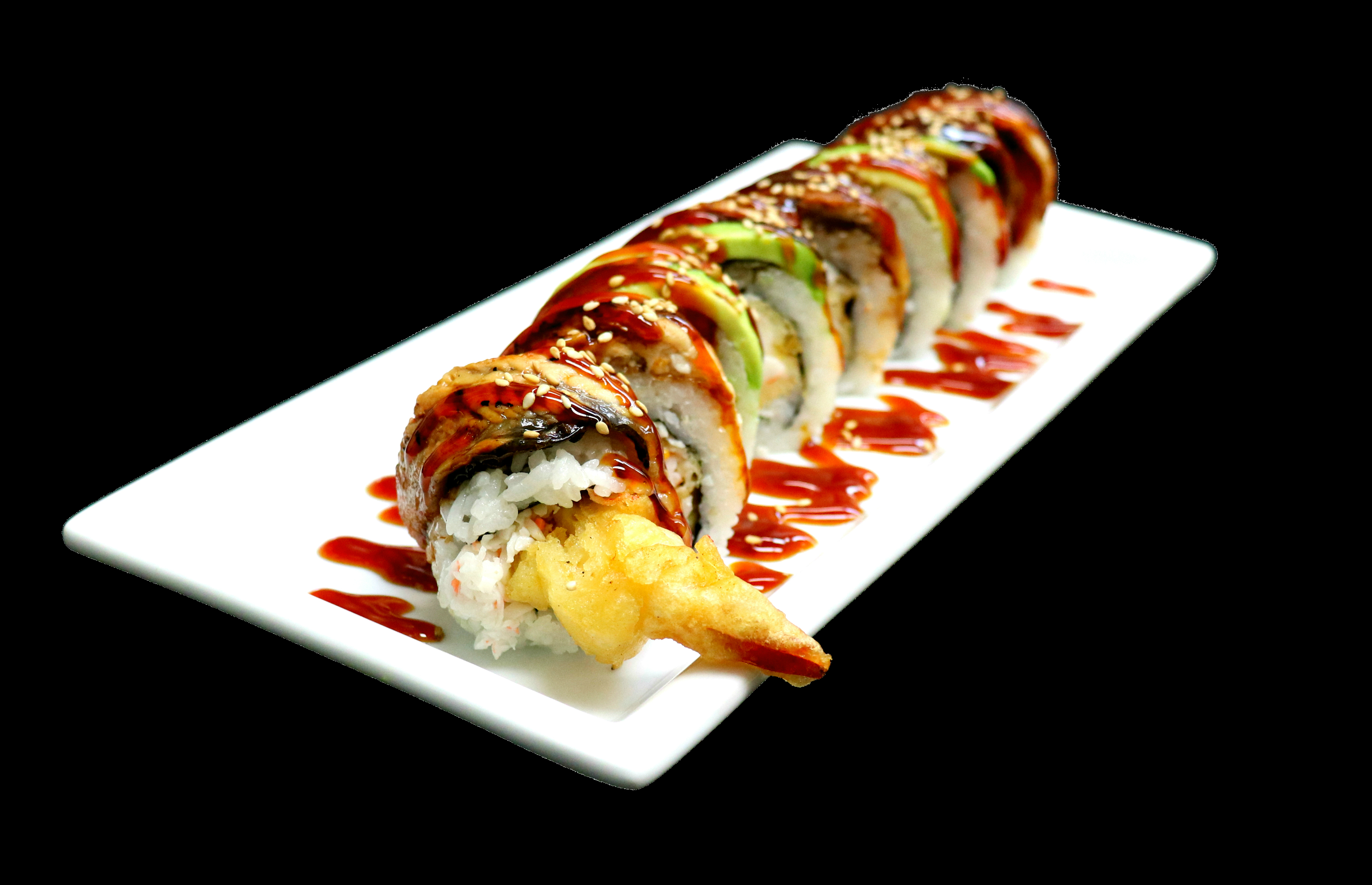 Order Dragon Roll food online from Toshiko Ramen And Sushi Bar store, Fresno on bringmethat.com