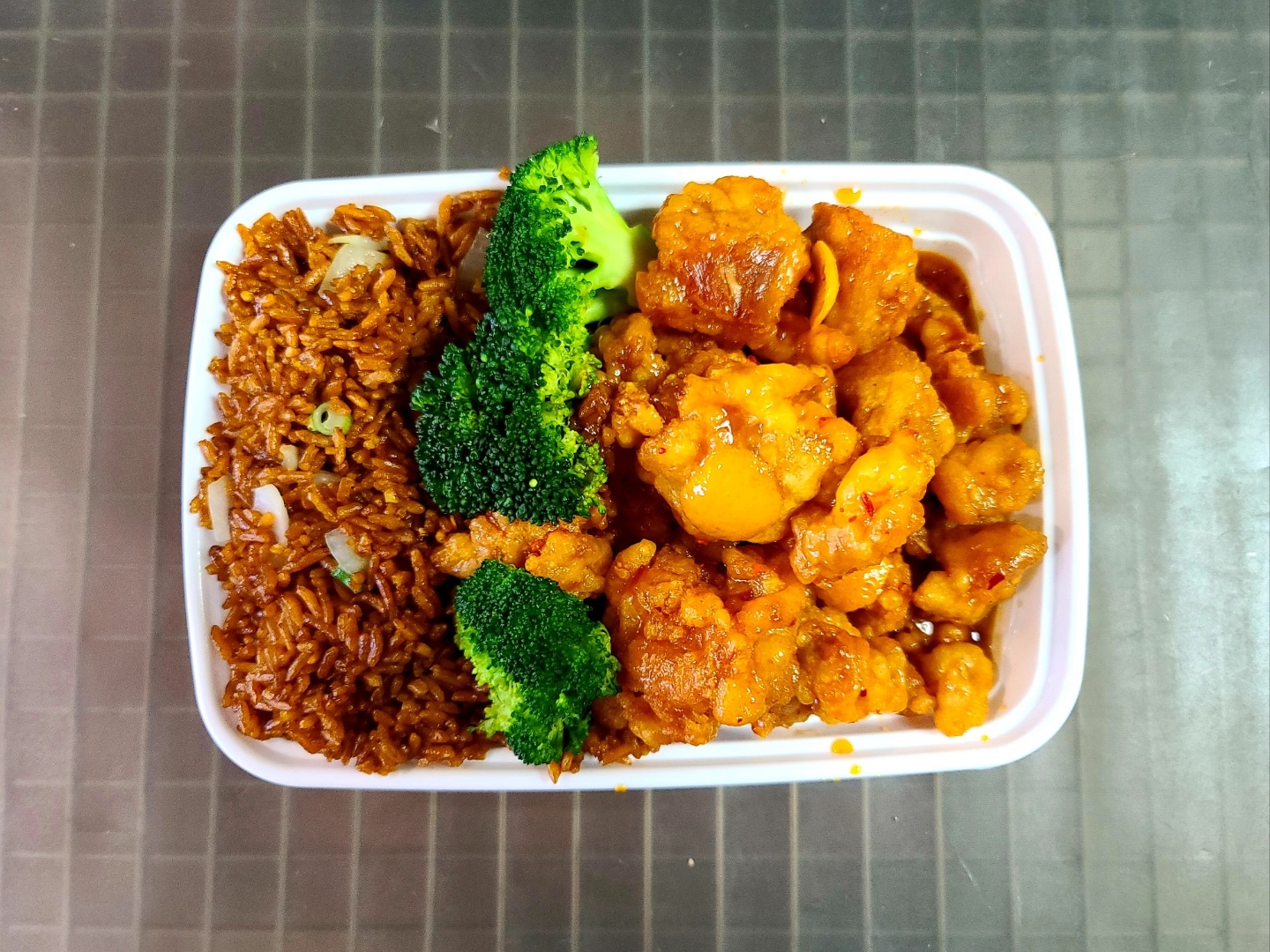 Order C.Orange Flavor Chicken Combo food online from China King store, Florissant on bringmethat.com