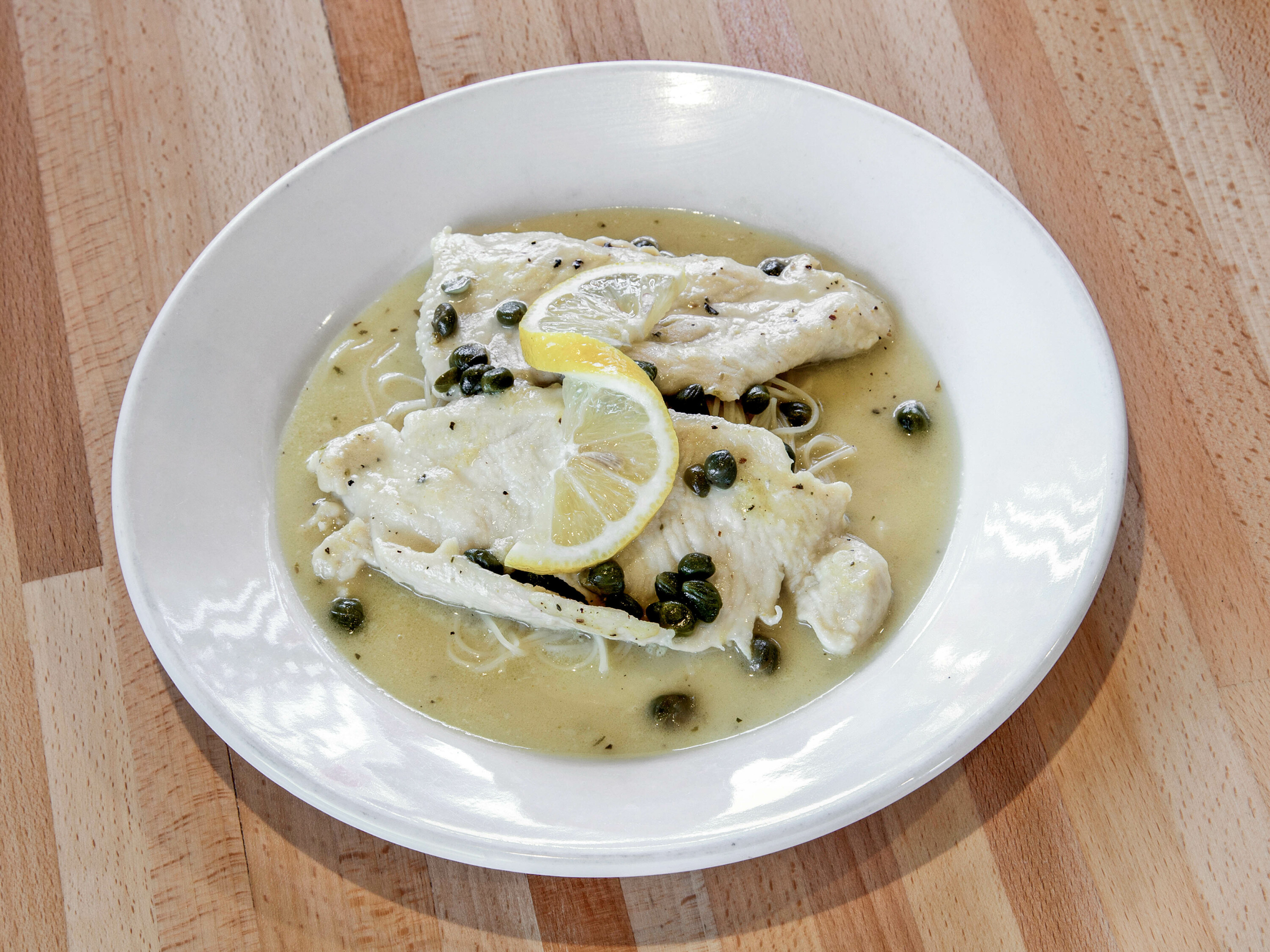 Order Chicken Piccata food online from Frankie's Pizza & Pasta store, Georgetown on bringmethat.com