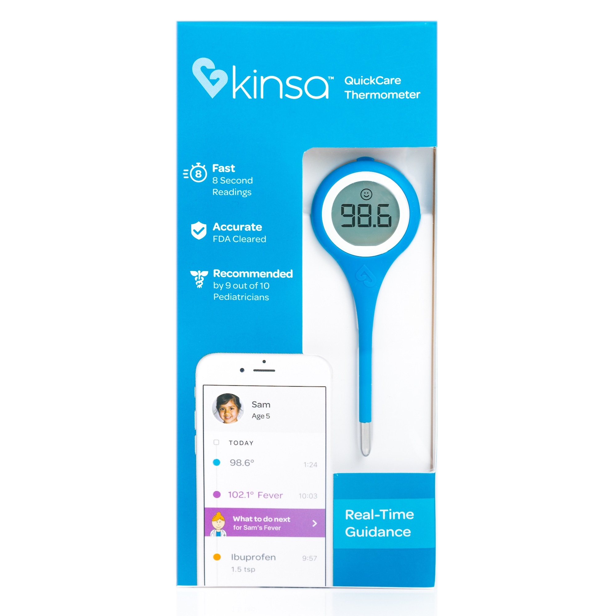Order Kinsa QuickCare Smart Digital Thermometer with Smartphone App & Health Guidance food online from Rite Aid store, Aston on bringmethat.com