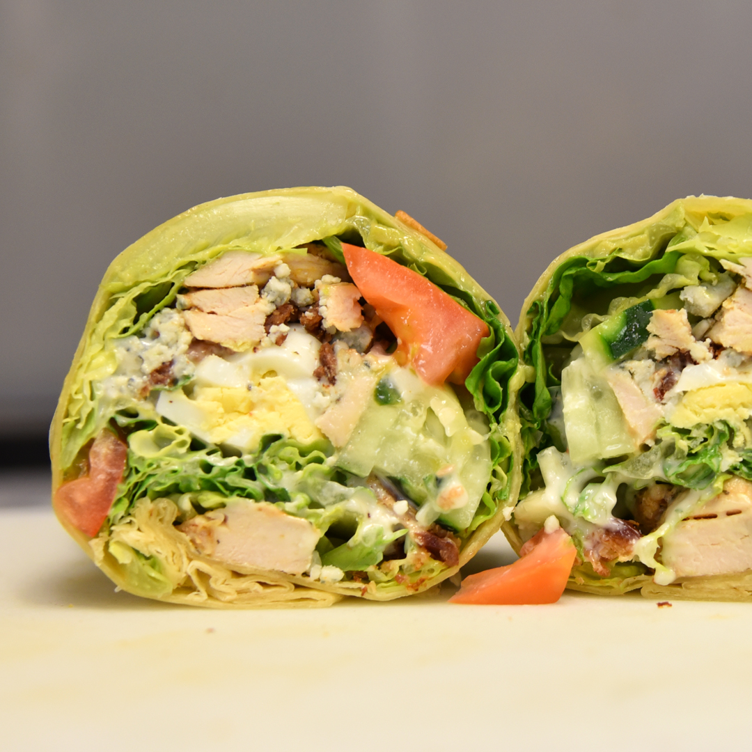 Order Cobb Wrap Combo food online from Hazelwoods On The Bay store, San Diego on bringmethat.com