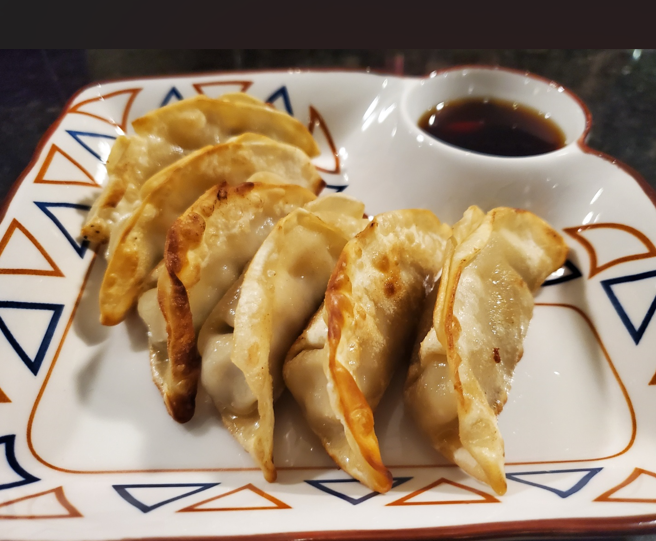 Order Gyoza Shrimp food online from Iron Fish Sushi & Grill store, Pflugerville on bringmethat.com