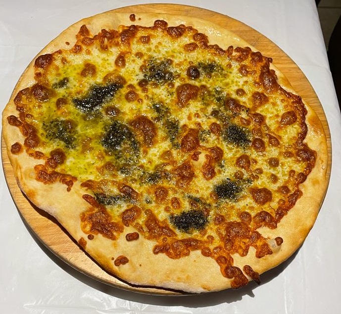 Order 35 Bianca e Pisto Pizza food online from Andiamo Pizzaria store, Chicago on bringmethat.com