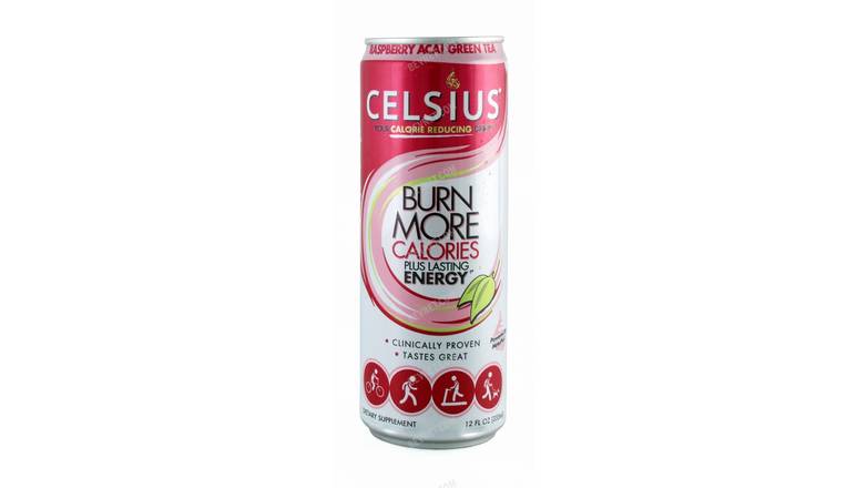 Order Celsius Raspberry Acai Green Tea food online from Anderson Convenience Markets #140 store, Omaha on bringmethat.com