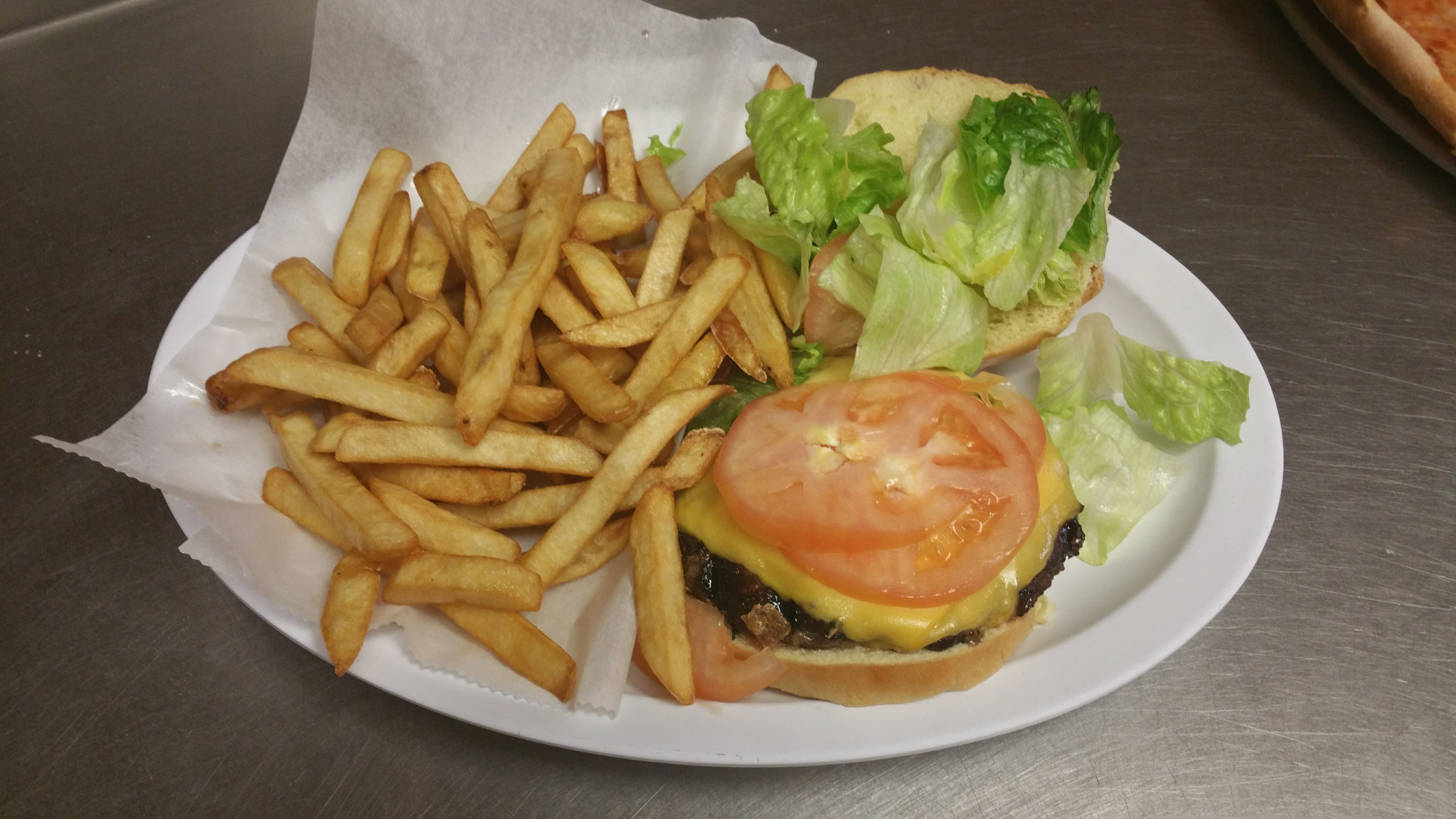 Order Cheeseburger food online from Pizzarelli's Pizza store, Scarsdale on bringmethat.com