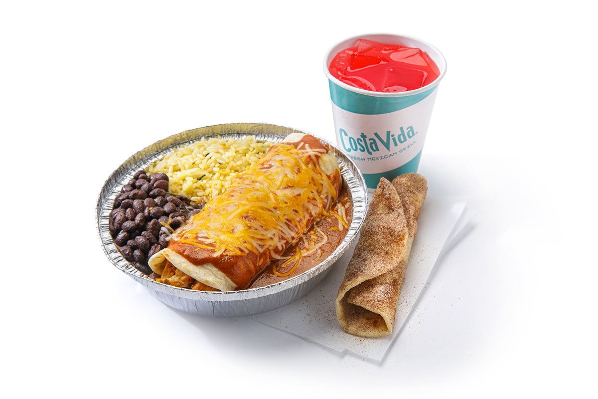 Order Kids Enchiladas food online from Costa Vida Fresh Mexican Grill store, Sparks on bringmethat.com