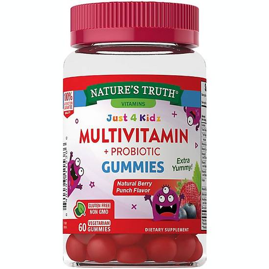 Order Nature’s Truth® 60-Count Just 4 Kidz Multivitamin + Probiotic Gummies food online from Bed Bath &Amp; Beyond store, Baton Rouge on bringmethat.com