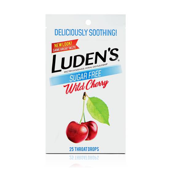 Order Ludens Throat Drops Wild Cherry Sugar Free (25 ct) food online from Rite Aid store, BUTLER on bringmethat.com