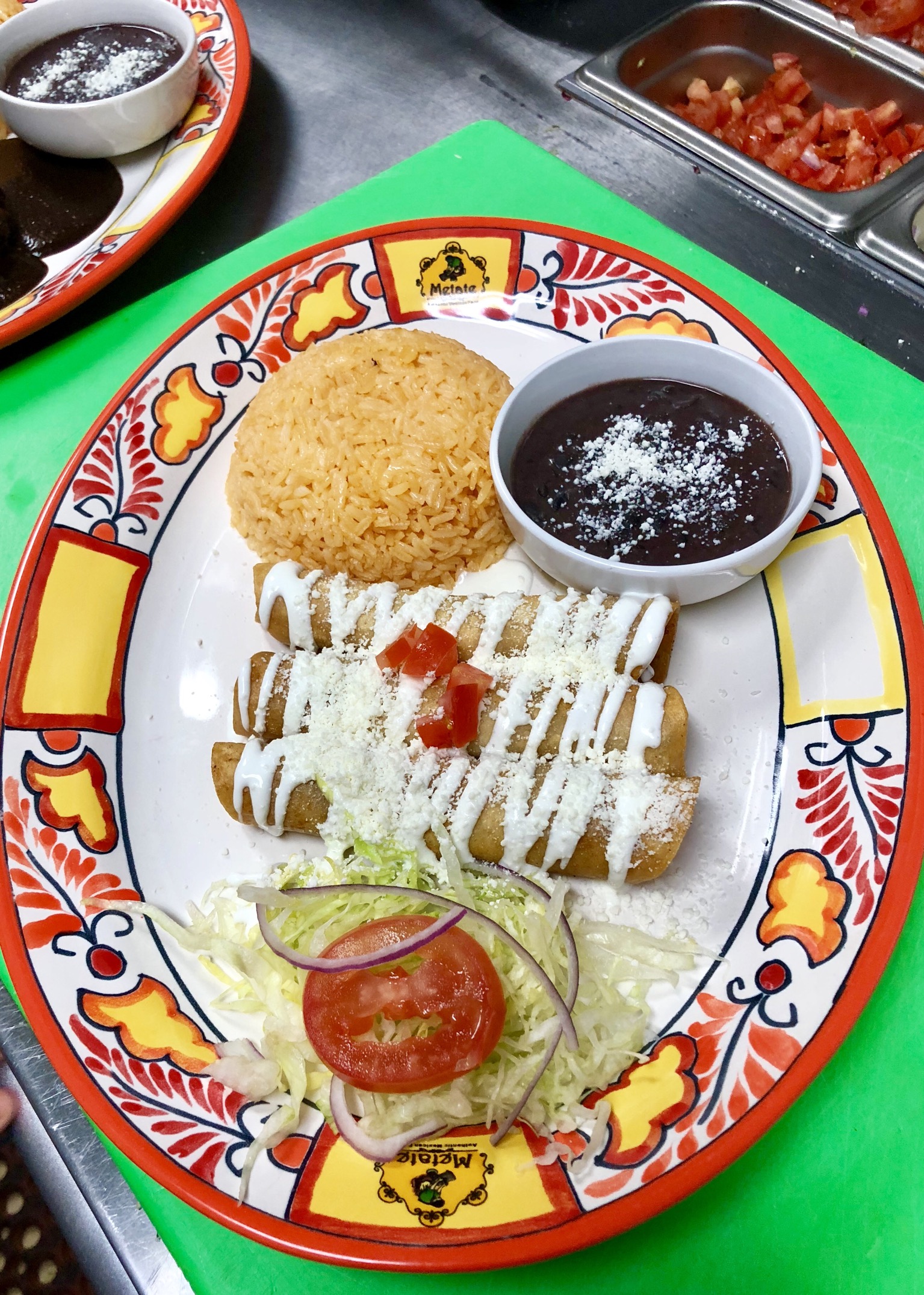 Order Flautas-Dip fry tacos food online from Metate store, Yonkers on bringmethat.com