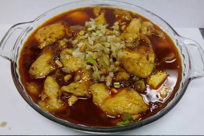 Order Fish Fillet with Tofu in Spicy Sauce (豆花鱼片) food online from Szechuan Gourmet store, Strongsville on bringmethat.com