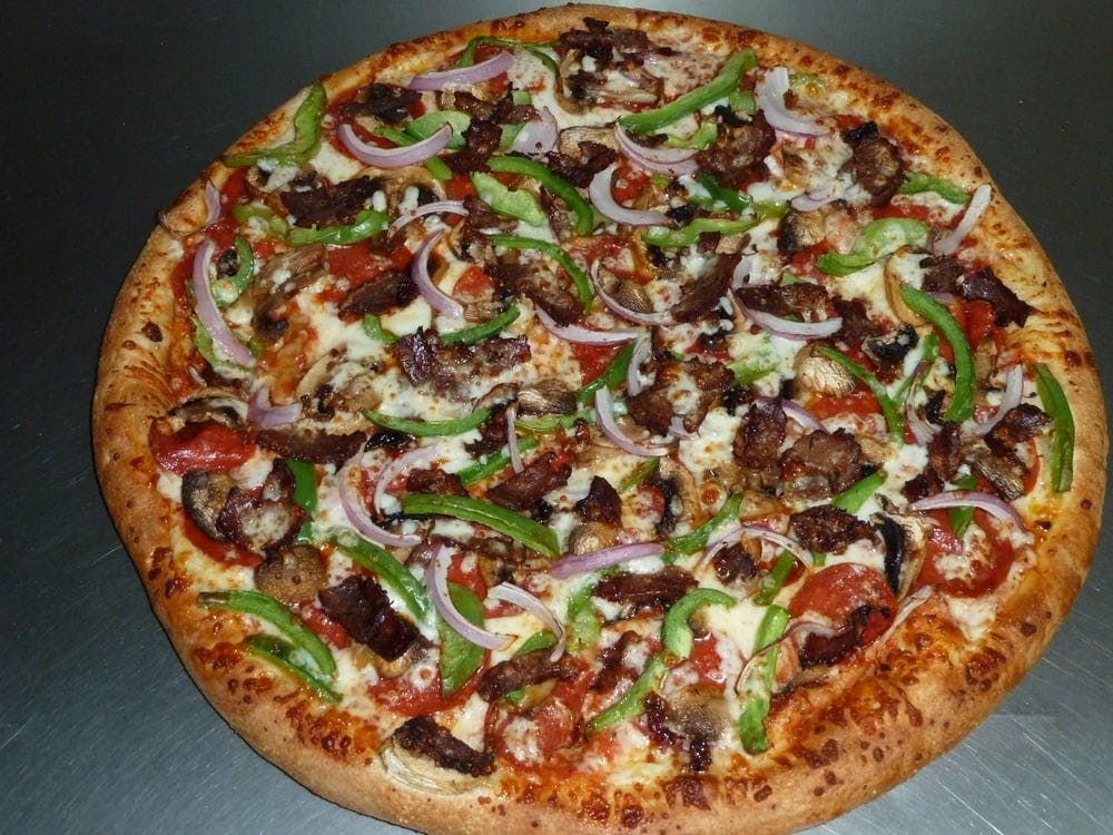 Order Mexican Pizza - Medium 12'' (8 Slices) food online from 5 Star Pizza And Wings store, Fontana on bringmethat.com