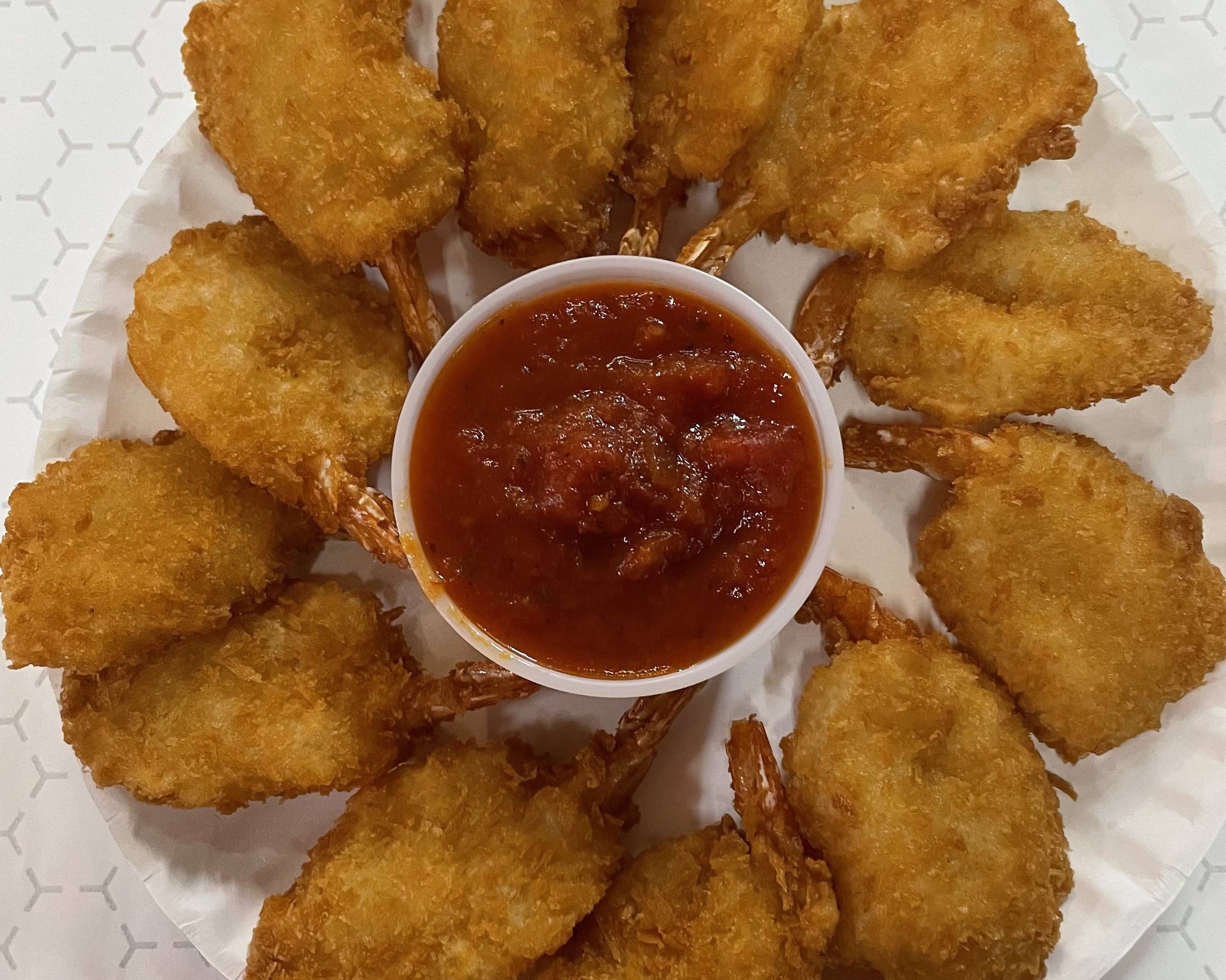Order - Fried Shrimp Platter (8 PCs ) food online from Pizza Queen store, Providence on bringmethat.com