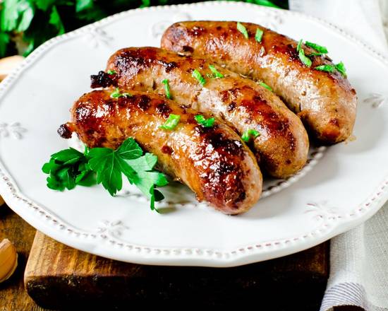 Order 2 Turkey Sausages food online from Day N Night Pancakes store, Covina on bringmethat.com