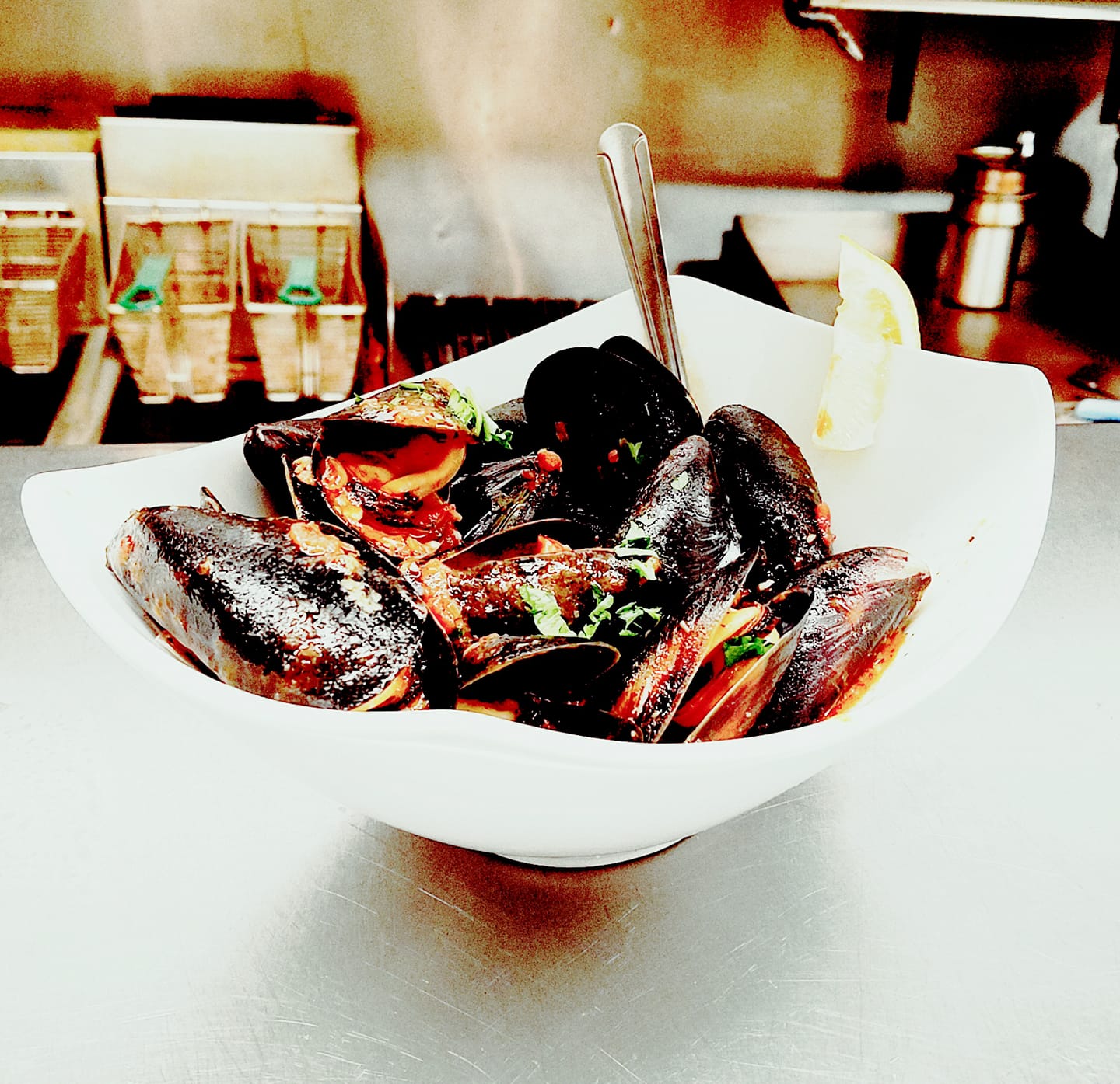 Order Pacific Mussels food online from The Wharf Fresh Seafood Market & Eatery store, Medford on bringmethat.com