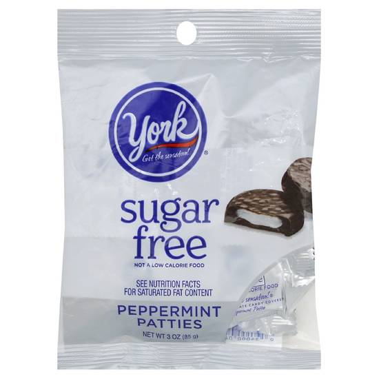 Order York Peppermint Patties Sugar Free Dark Chocolate Covered (3 oz) food online from Rite Aid store, Eugene on bringmethat.com