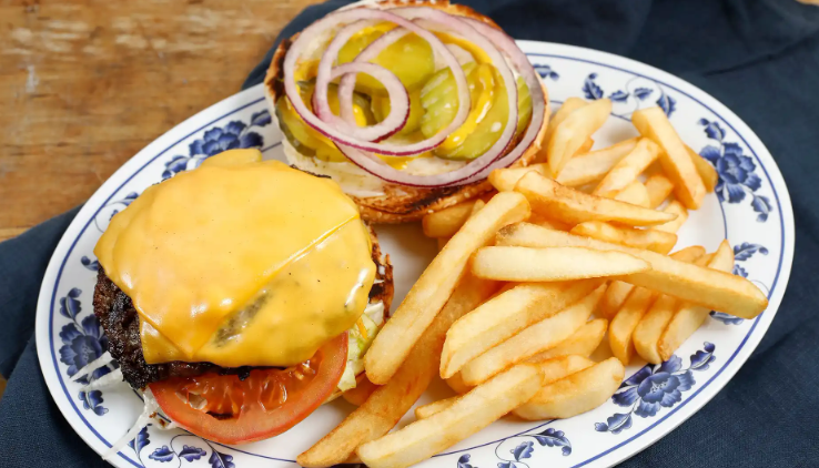 Order Cheeseburger food online from Grub Zone store, San Francisco on bringmethat.com