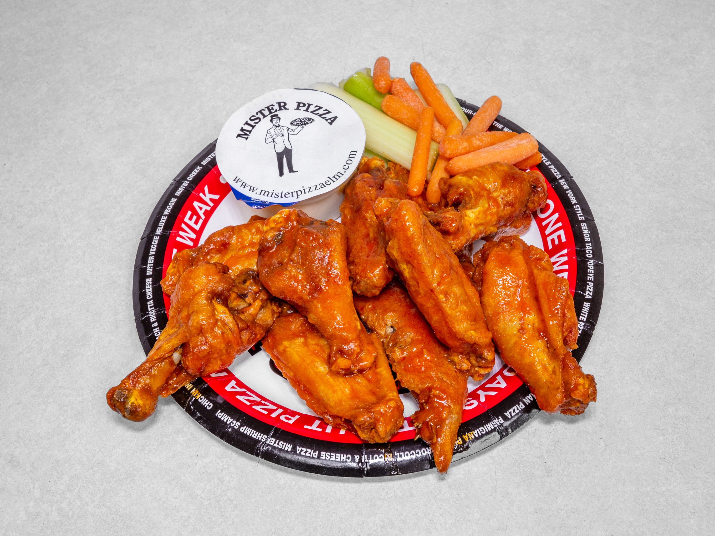 Order 10 Piece Single Regular Wings food online from Mister Pizza store, Buffalo on bringmethat.com