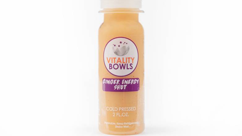 Order Ginger Energy Shot food online from Vitality Bowls store, Brentwood on bringmethat.com