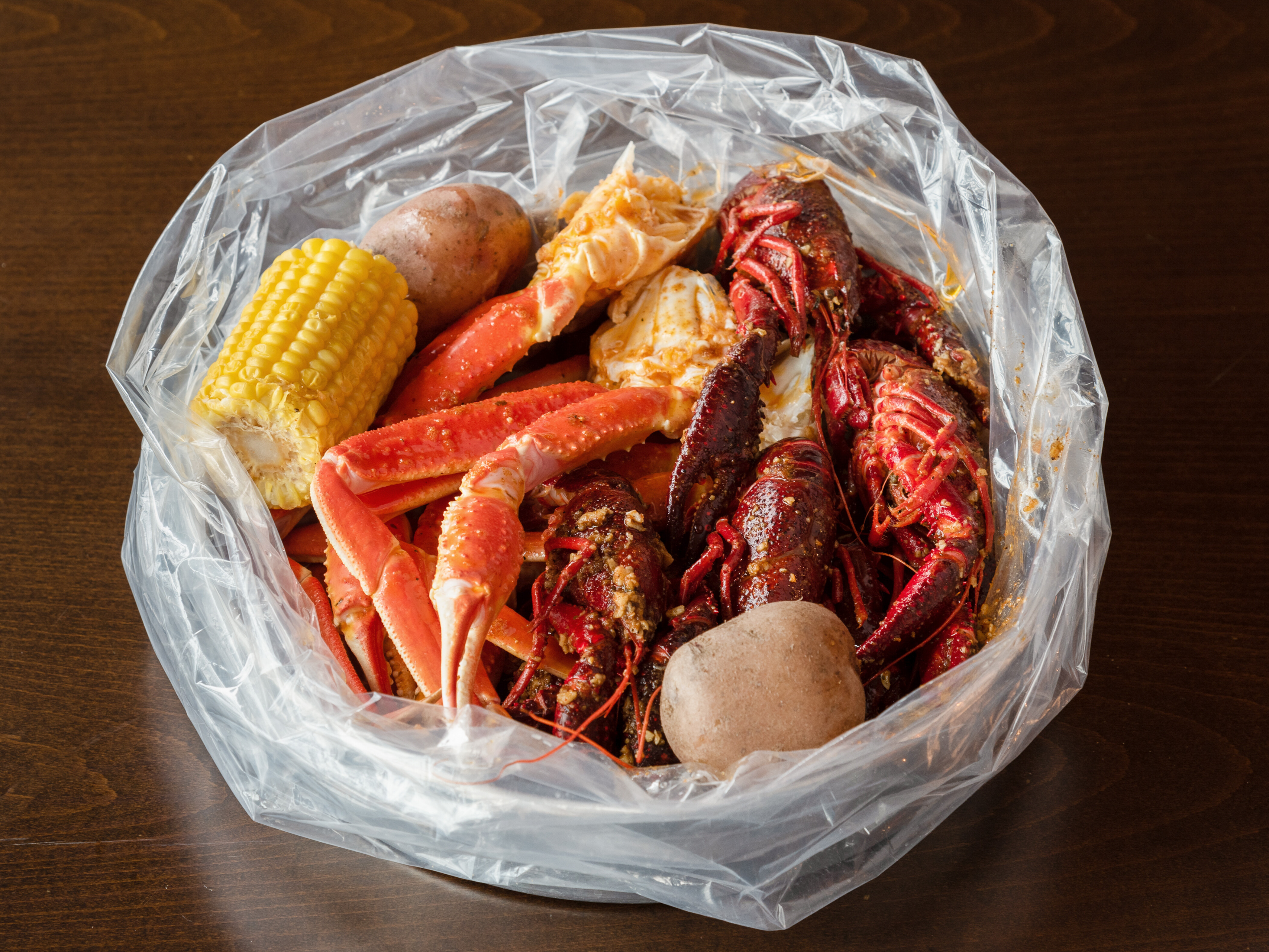 Order 3. Snow Crab Leg and Craw Fish Combo food online from Shaking Seafood store, Roslindale on bringmethat.com
