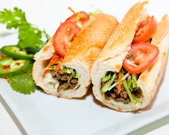 Order Grilled BBQ Pork Baguette food online from Pho-Licious store, Arcadia on bringmethat.com
