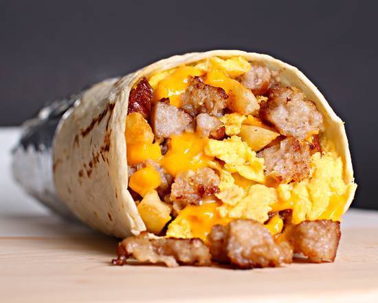Order Sausage Breakfast Burrito food online from Muchas Gracias store, Vancouver on bringmethat.com