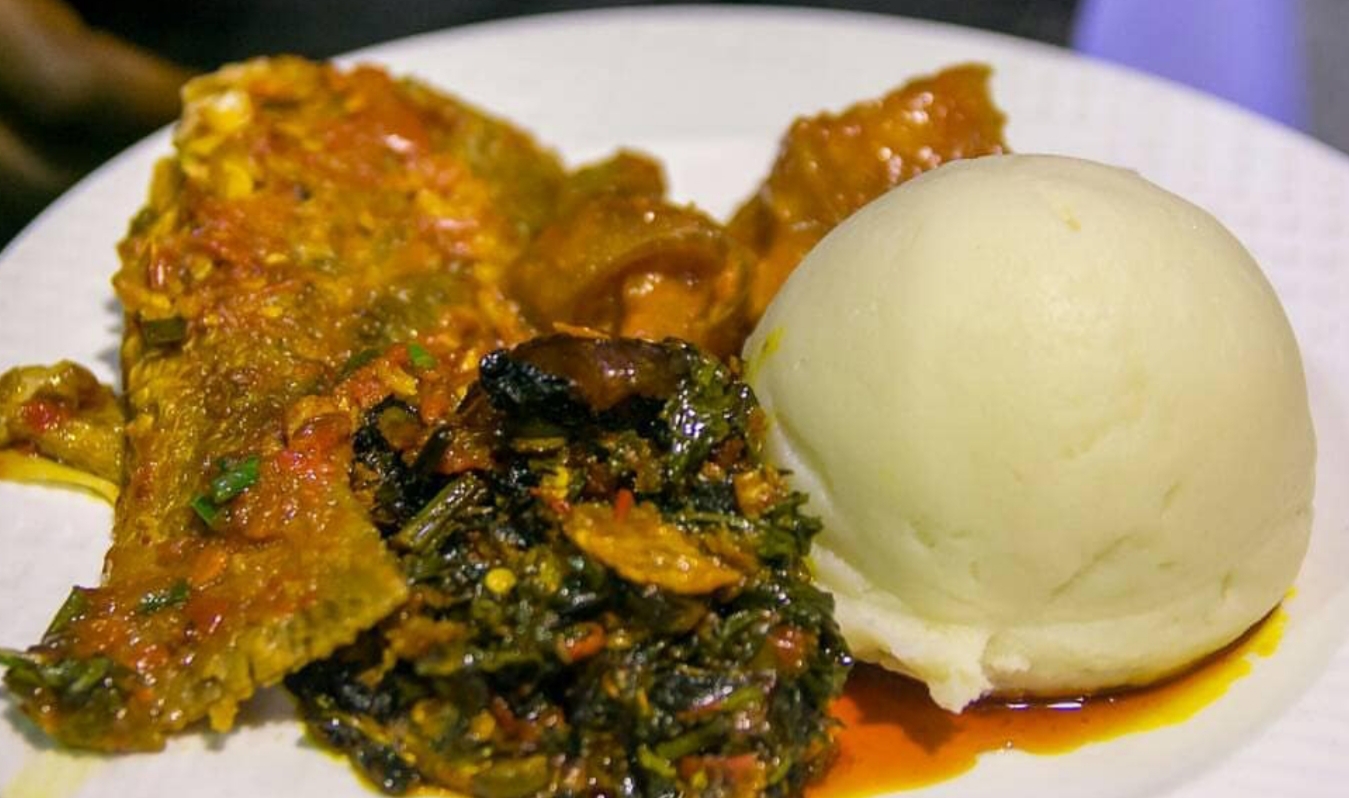 Order  Spinach vegetable soup food online from Intercontinental Nigerian Restaurant store, Columbus on bringmethat.com