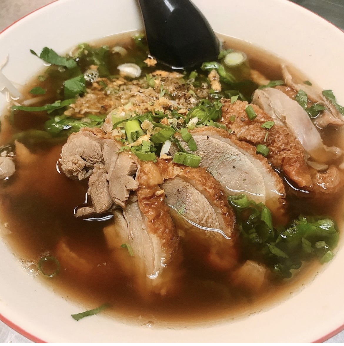 Order Duck Noodles food online from Aroi Thai store, San Diego on bringmethat.com
