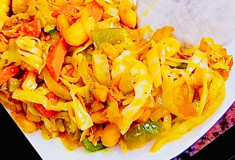 Order STEAMED CABBAGE MEDLEY food online from Paradise Jamaican Cuisine store, Morrisville on bringmethat.com