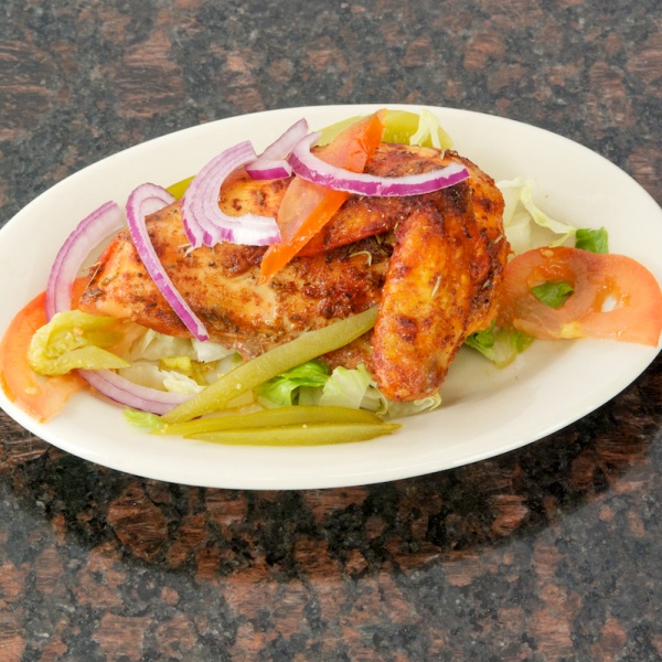 Order C8. Roasted Chicken Plate food online from Al Basha Mediteranean store, Webster on bringmethat.com