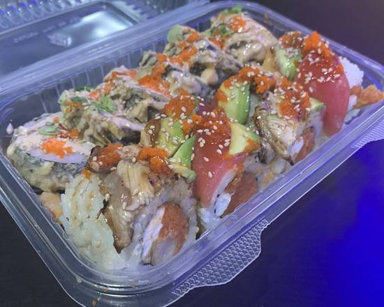 Order Dinner 6:Fontana & Las Vegas Roll with Miso Soup food online from Koya Sushi store, Whittier on bringmethat.com