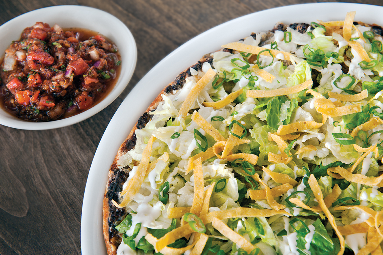 Order Tostada Pizza  food online from California Pizza Kitchen - River City Dr store, Jacksonville on bringmethat.com