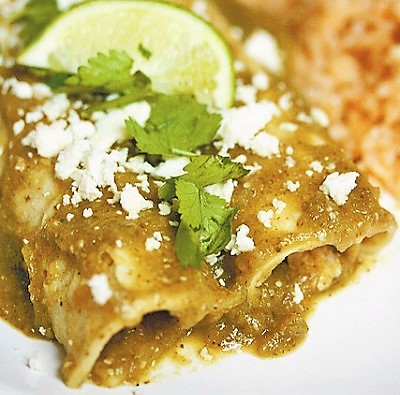 Order Dinner Seafood Suiza Enchilada food online from Achiote Grill store, Huntington Beach on bringmethat.com