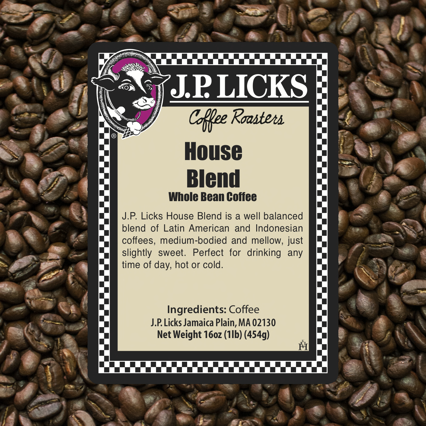 Order Coffee Beans House (1 lb.) food online from JP Licks store, Brookline on bringmethat.com
