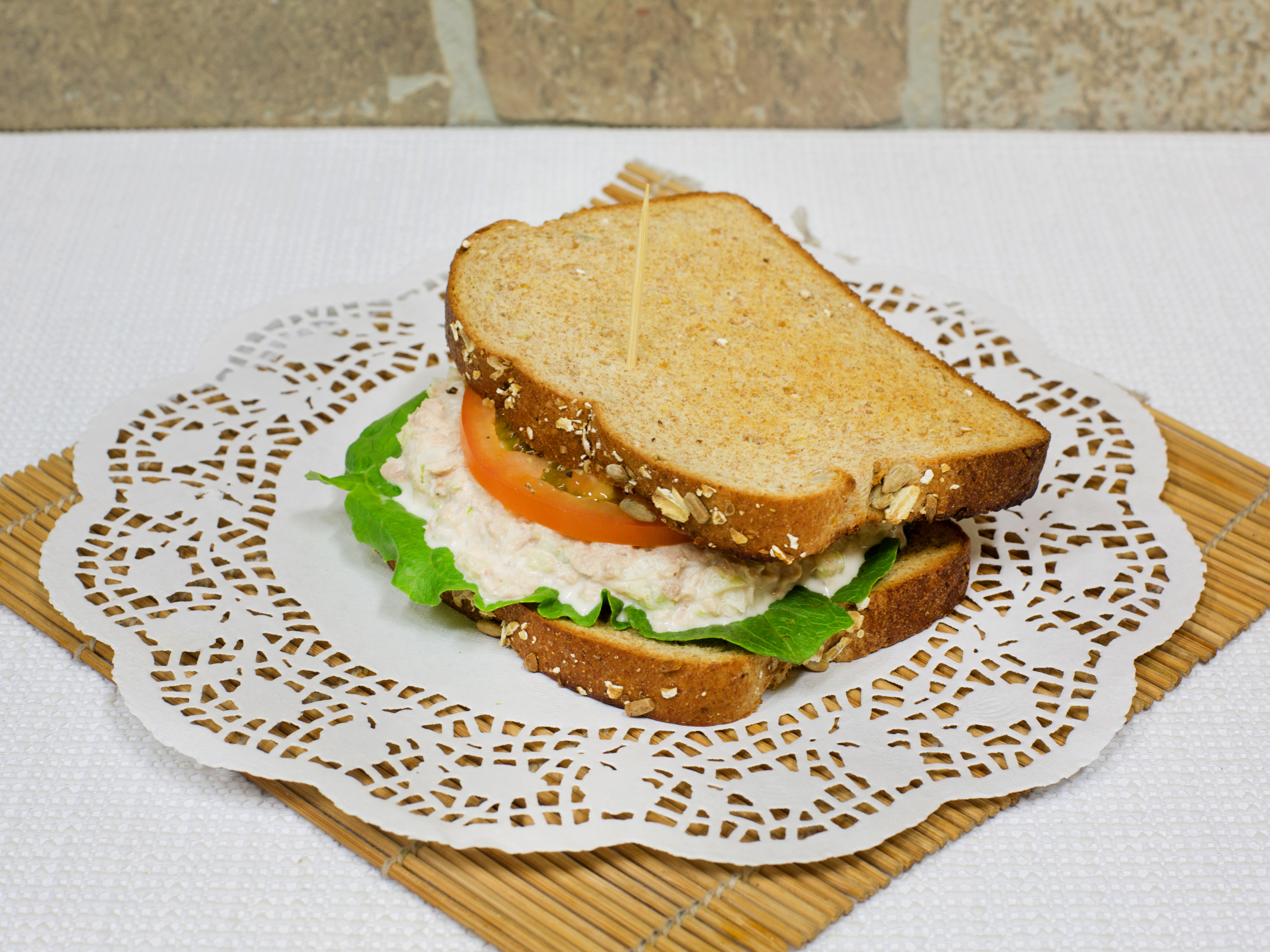 Order Tuna Salad Sandwich food online from Live The Life Healthy store, Elizabeth on bringmethat.com
