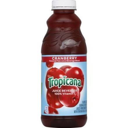 Order Tropicana Cranberry Juice (32 oz) food online from 7-Eleven By Reef store, Marietta on bringmethat.com