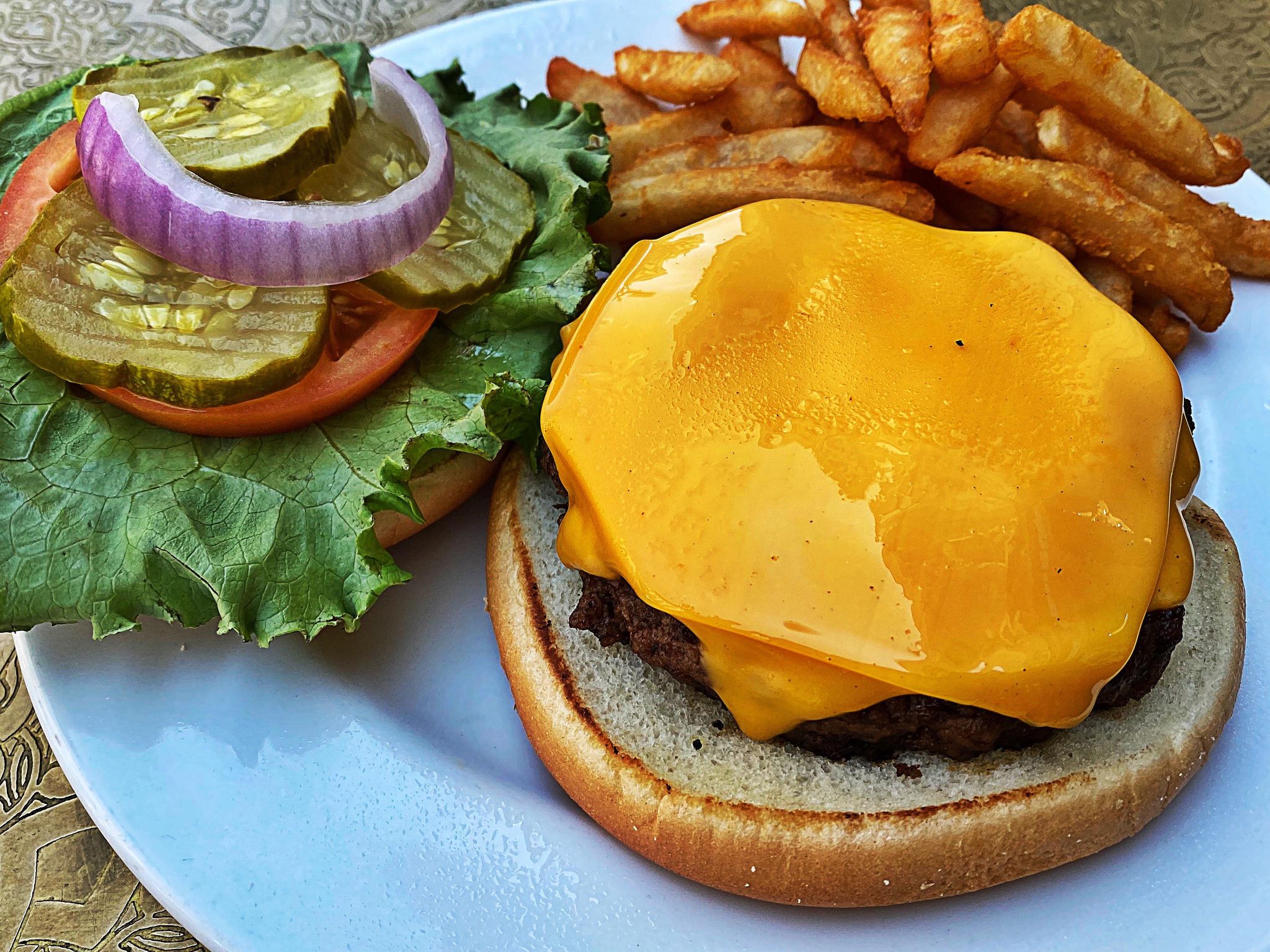Order Cheese Burger food online from Skybox store, Knoxville on bringmethat.com