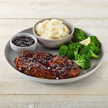 Order New York Strip topped with Whiskey-Glaze food online from Tgi Fridays store, Evesham Township on bringmethat.com