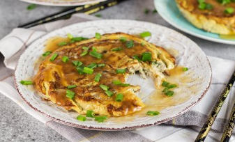 Order Vegetable Egg Foo Young food online from China Wok store, Cypress on bringmethat.com