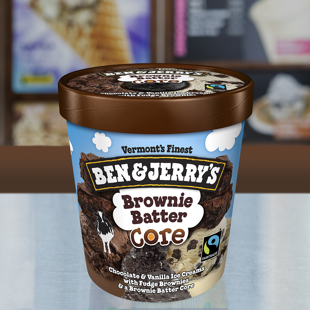 Order Brownie Batter Core food online from Ben & Jerry store, Manchester on bringmethat.com