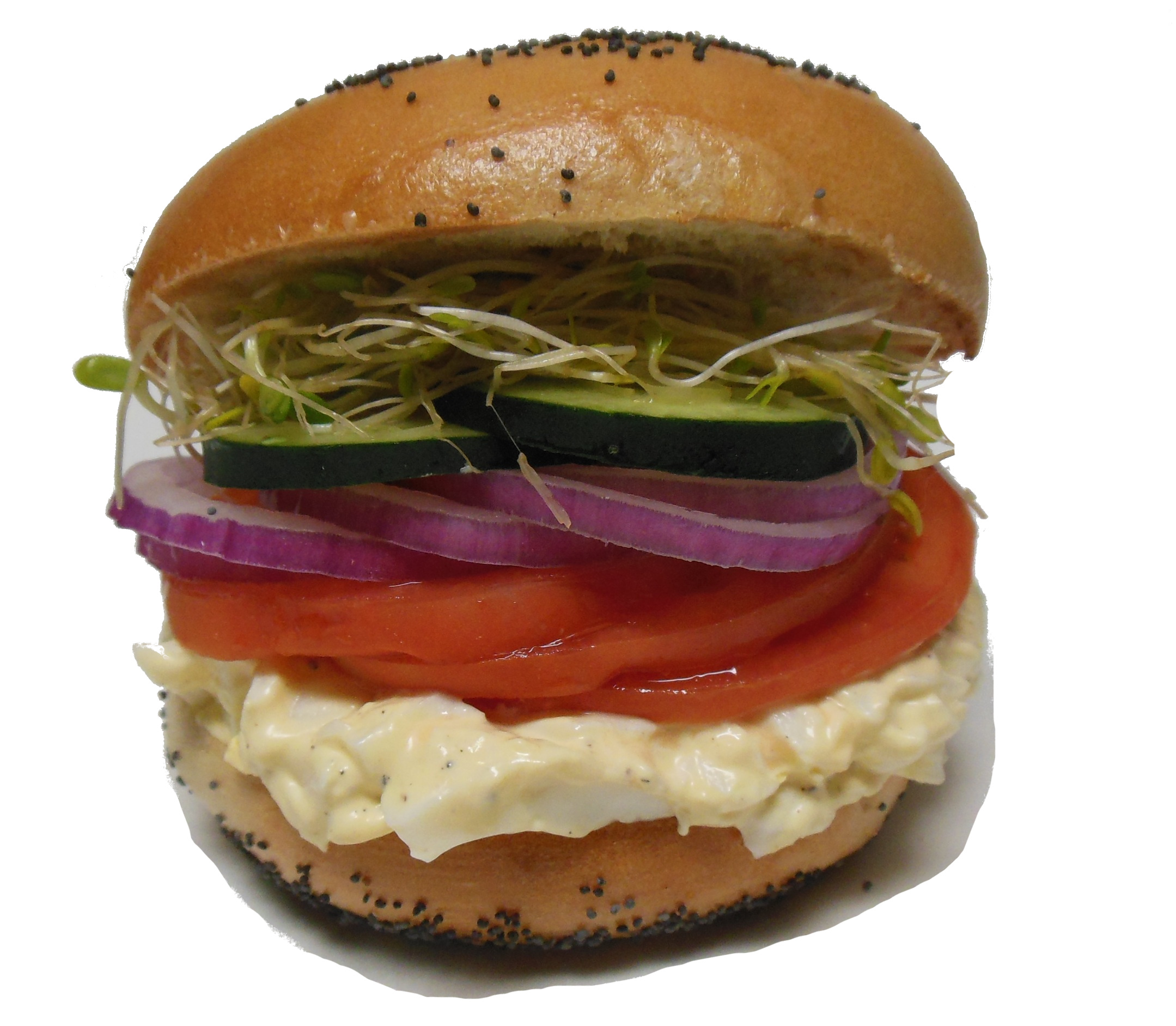 Order Egg Salad Bagel Sandwich food online from Bay Area Bagels store, Burlingame on bringmethat.com