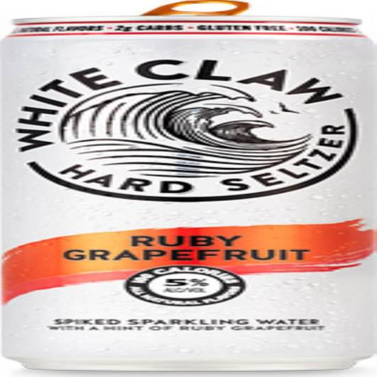 Order White claw grapefruit 19 oz  food online from Chalet Liquor store, Huntington Beach on bringmethat.com