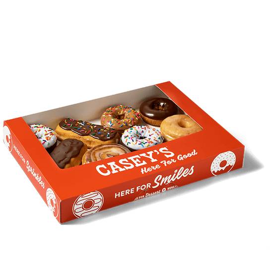 Order Casey's Assorted Fresh Donuts food online from Caseys Carry Out Pizza store, Martinsville on bringmethat.com