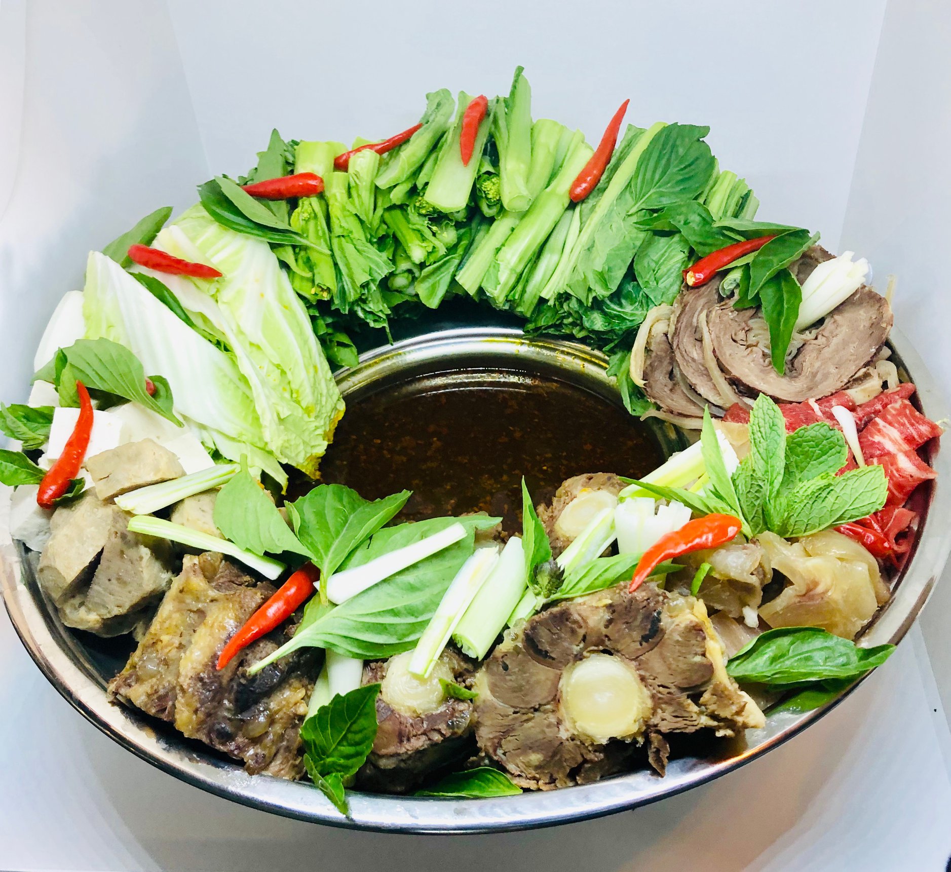 Order Sate Beef Hot Pot (Lau Bo Sate) food online from Now Pho store, Denver on bringmethat.com