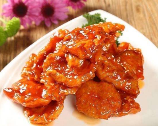 Order K1.锅包肉Fried Pork in Orage Sauce food online from Taste of North China store, Jersey City on bringmethat.com
