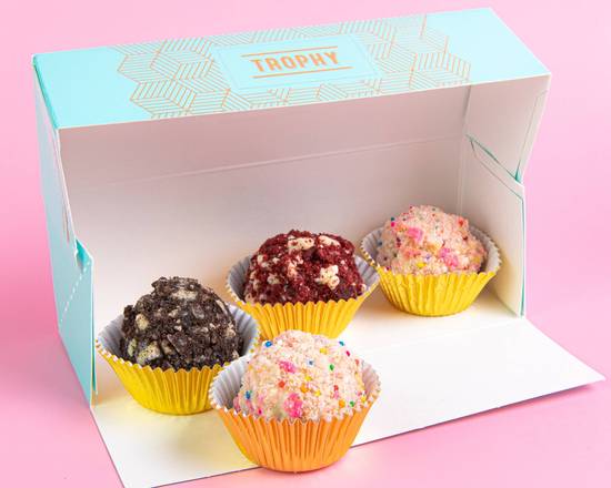 Order Cupcake Truffle Collection - Trophy 4 Box food online from Trophy Cupcakes store, Seattle on bringmethat.com
